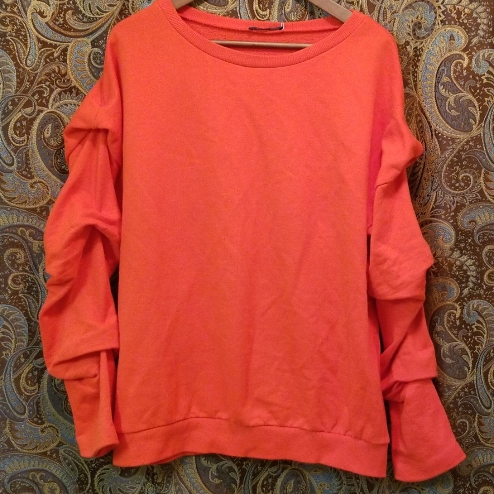 Zara Red/Orange Sweatshirt